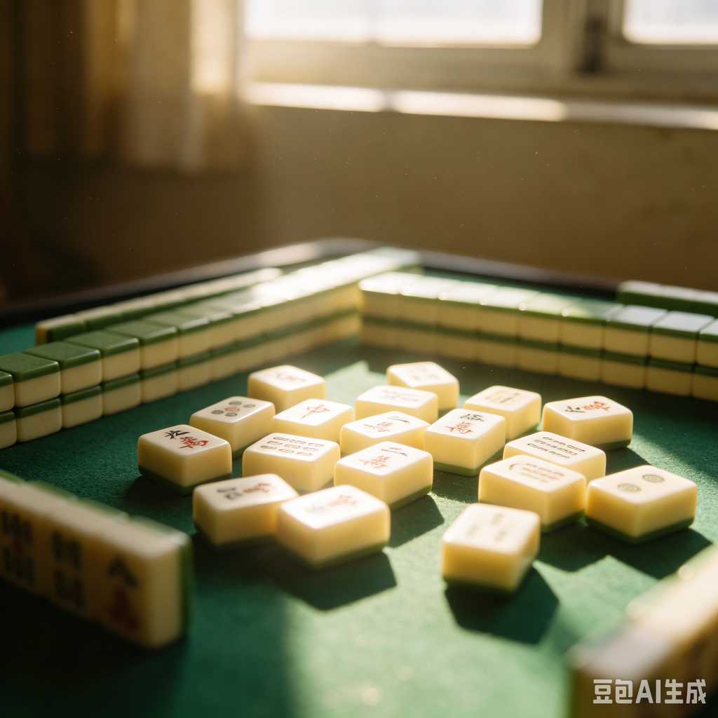 artistic mahjong tiles set