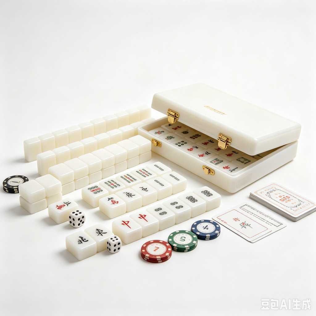 metallic finish mahjong set